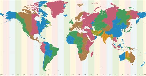 world time zone map